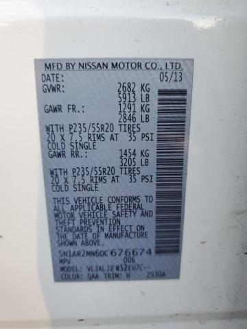 Photo 11 VIN: 5N1AR2MN6DC676674 - NISSAN PATHFINDER 