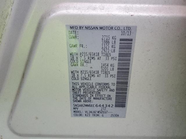 Photo 13 VIN: 5N1AR2MN6EC644342 - NISSAN PATHFINDER 