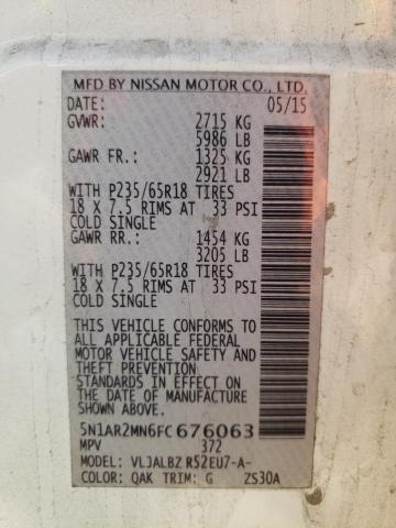 Photo 9 VIN: 5N1AR2MN6FC676063 - NISSAN PATHFINDER 