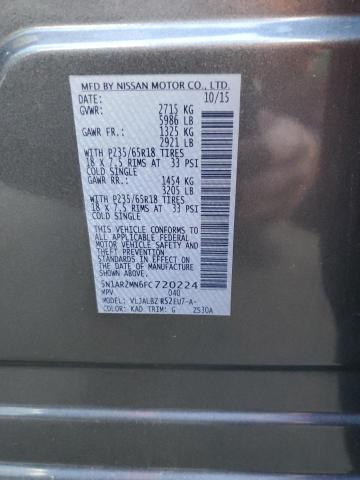 Photo 9 VIN: 5N1AR2MN6FC720224 - NISSAN PATHFINDER 