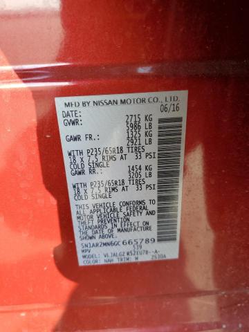 Photo 12 VIN: 5N1AR2MN6GC665789 - NISSAN PATHFINDER 