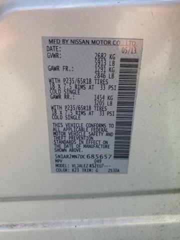 Photo 12 VIN: 5N1AR2MN7DC685657 - NISSAN PATHFINDER 