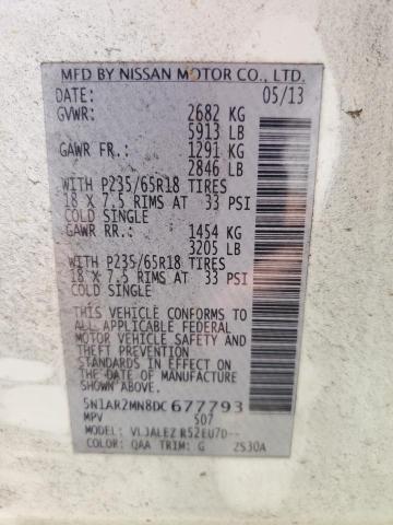 Photo 12 VIN: 5N1AR2MN8DC677793 - NISSAN PATHFINDER 