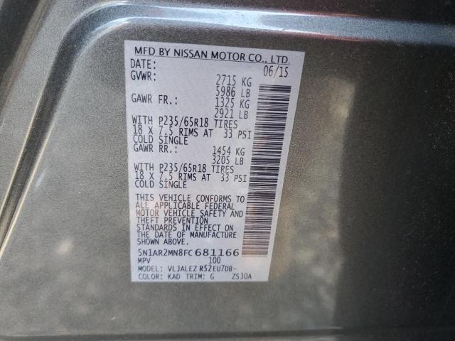 Photo 12 VIN: 5N1AR2MN8FC681166 - NISSAN PATHFINDER 