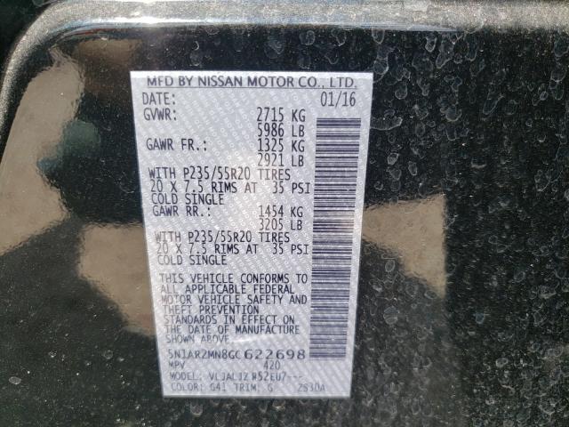 Photo 9 VIN: 5N1AR2MN8GC622698 - NISSAN PATHFINDER 