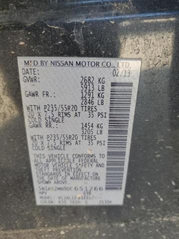 Photo 12 VIN: 5N1AR2MN9DC651266 - NISSAN PATHFINDER 