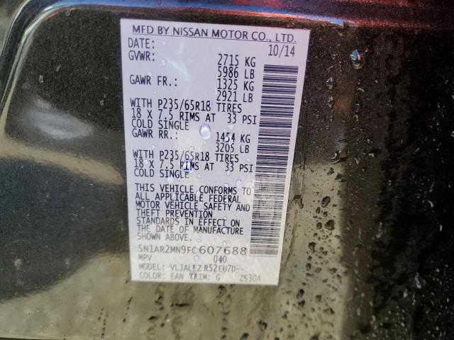 Photo 12 VIN: 5N1AR2MN9FC607688 - NISSAN PATHFINDER 