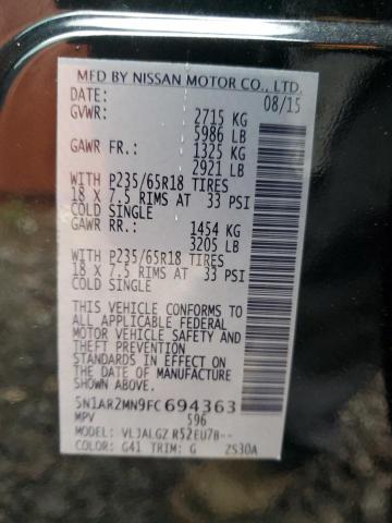 Photo 12 VIN: 5N1AR2MN9FC694363 - NISSAN PATHFINDER 