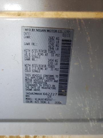 Photo 11 VIN: 5N1AR2MNXDC662227 - NISSAN PATHFINDER 