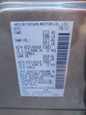 Photo 12 VIN: 5N1AR2MNXEC617936 - NISSAN PATHFINDER 