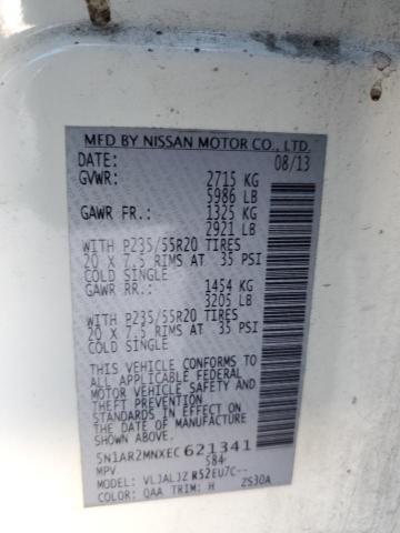 Photo 12 VIN: 5N1AR2MNXEC621341 - NISSAN PATHFINDER 