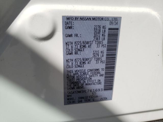 Photo 9 VIN: 5N1AT2MK5FC761693 - NISSAN ROGUE 