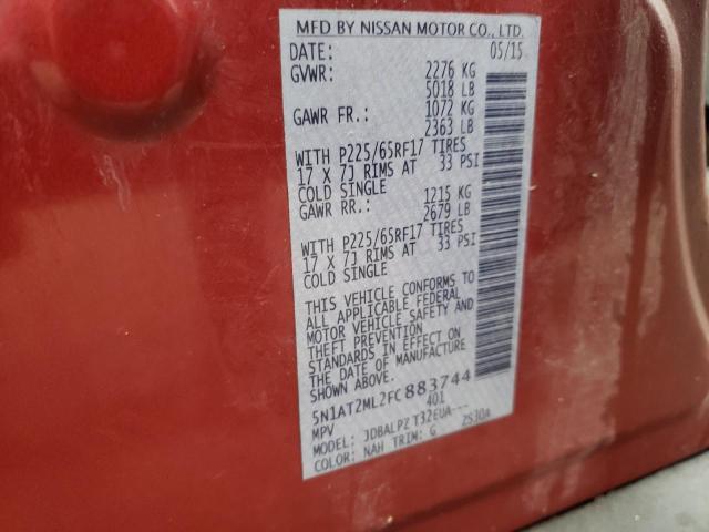 Photo 13 VIN: 5N1AT2ML2FC883744 - NISSAN ROGUE S 