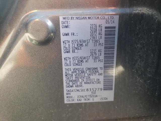 Photo 9 VIN: 5N1AT2ML5EC835279 - NISSAN ROGUE S 