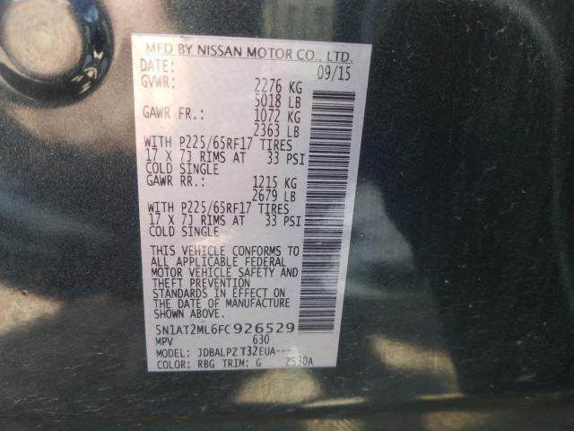 Photo 9 VIN: 5N1AT2ML6FC926529 - NISSAN ROGUE 