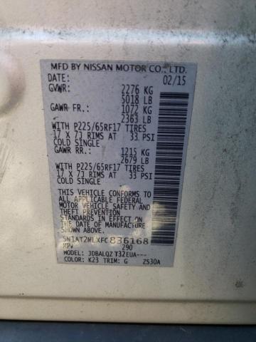 Photo 12 VIN: 5N1AT2MLXFC836168 - NISSAN ROGUE S 