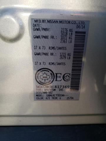 Photo 13 VIN: 5N1AT2MM3EC817369 - NISSAN ROGUE 