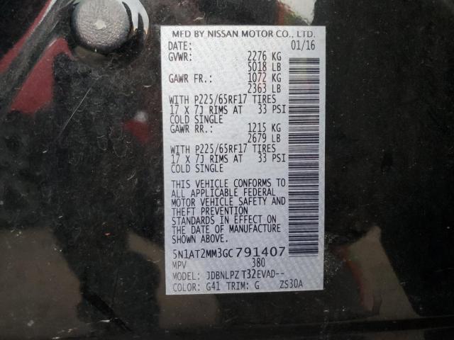 Photo 12 VIN: 5N1AT2MM3GC791407 - NISSAN ROGUE S 