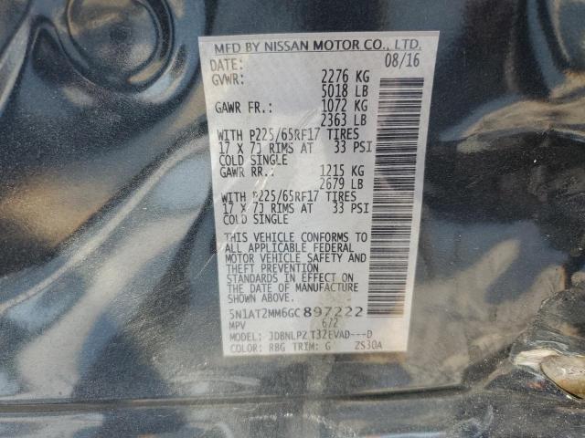 Photo 12 VIN: 5N1AT2MM6GC897222 - NISSAN ROGUE S 