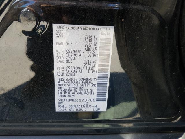 Photo 9 VIN: 5N1AT2MN1GC873760 - NISSAN ROGUE 