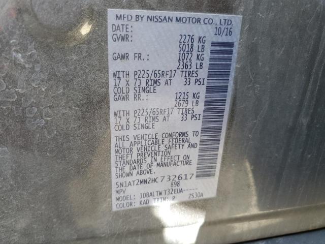 Photo 12 VIN: 5N1AT2MN2HC732617 - NISSAN ROGUE 