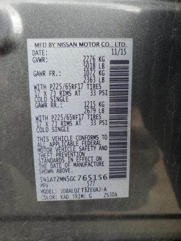 Photo 12 VIN: 5N1AT2MN5GC765156 - NISSAN ROGUE 