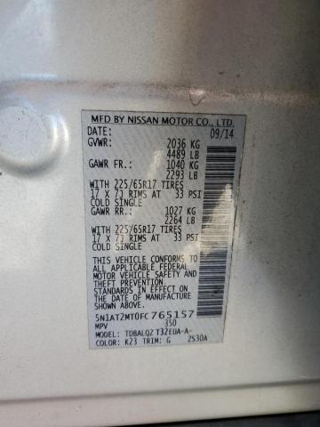 Photo 12 VIN: 5N1AT2MT0FC765157 - NISSAN ROGUE S 