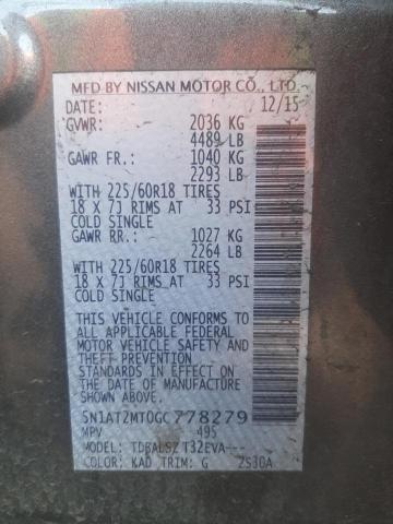 Photo 11 VIN: 5N1AT2MT0GC778279 - NISSAN ROGUE S 