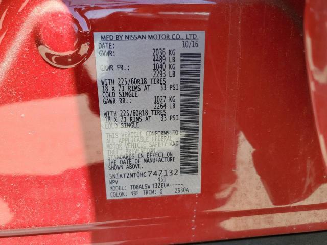 Photo 12 VIN: 5N1AT2MT0HC747132 - NISSAN ROGUE 