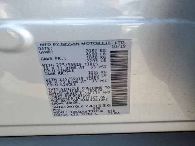 Photo 8 VIN: 5N1AT2MT0LC749536 - NISSAN ROGUE 