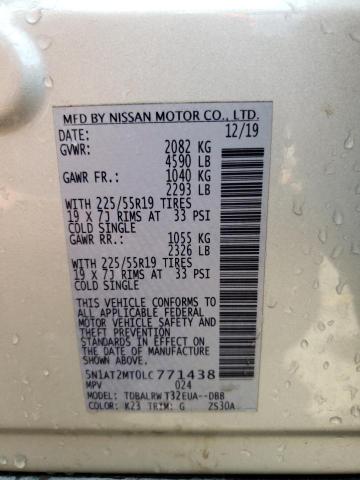 Photo 12 VIN: 5N1AT2MT0LC771438 - NISSAN ROGUE 