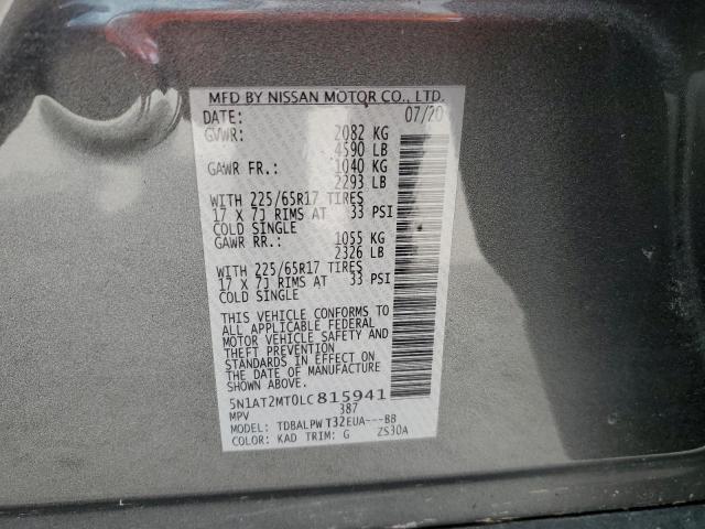 Photo 12 VIN: 5N1AT2MT0LC815941 - NISSAN ROGUE S 