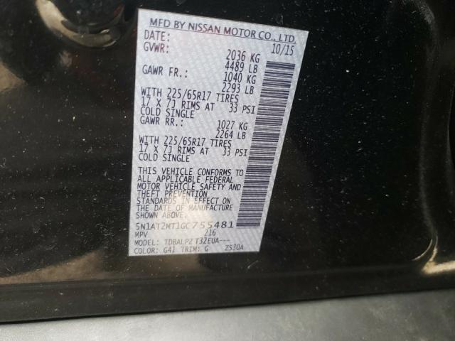 Photo 9 VIN: 5N1AT2MT1GC755481 - NISSAN ROGUE S 