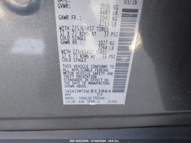 Photo 8 VIN: 5N1AT2MT1GC813864 - NISSAN ROGUE 