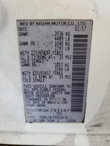 Photo 12 VIN: 5N1AT2MT1HC793147 - NISSAN ROGUE S 