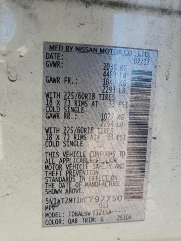 Photo 12 VIN: 5N1AT2MT1HC797750 - NISSAN ROGUE 