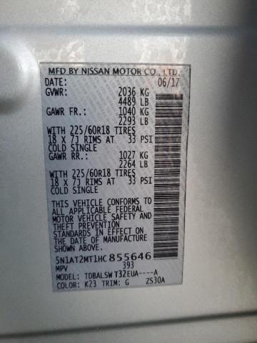 Photo 13 VIN: 5N1AT2MT1HC855646 - NISSAN ROGUE S 