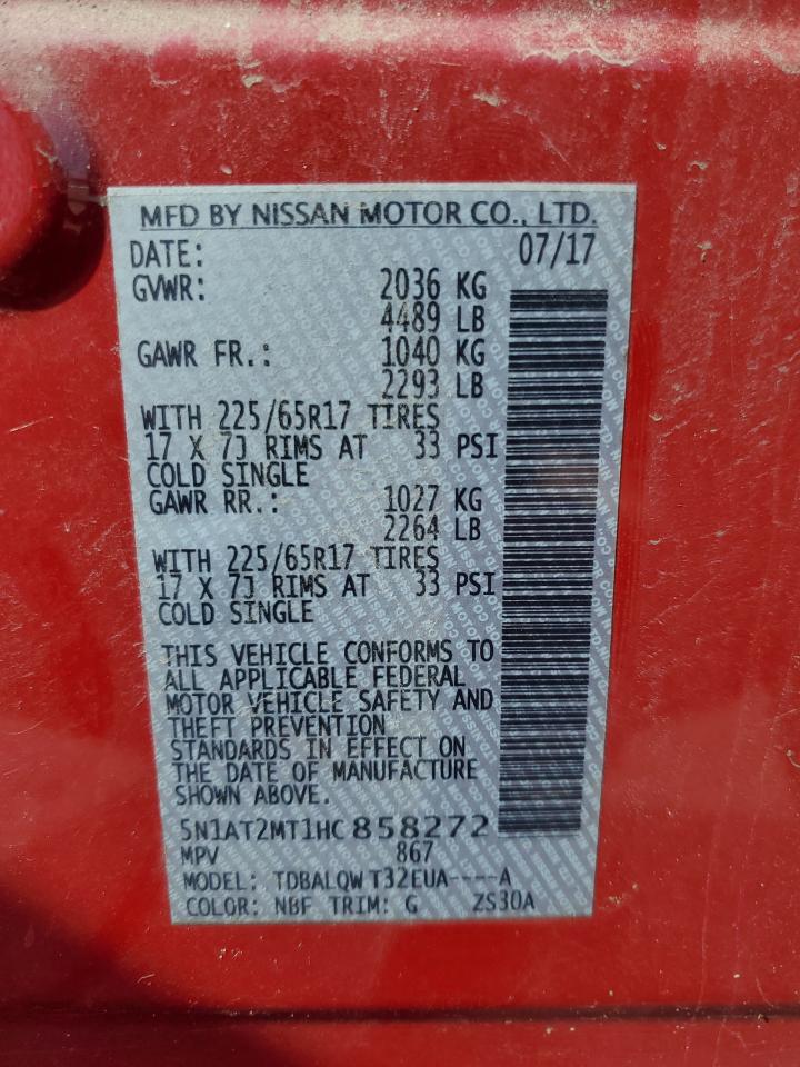 Photo 11 VIN: 5N1AT2MT1HC858272 - NISSAN ROGUE 