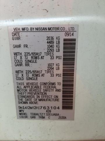 Photo 9 VIN: 5N1AT2MT2FC763104 - NISSAN ROGUE S 