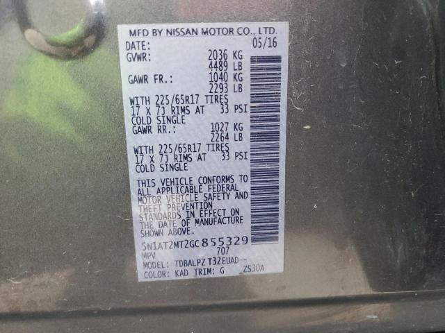 Photo 13 VIN: 5N1AT2MT2GC855329 - NISSAN ROGUE S 