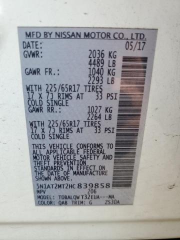 Photo 12 VIN: 5N1AT2MT2HC839858 - NISSAN ROGUE 