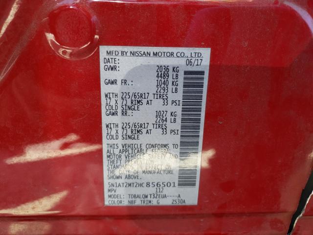 Photo 9 VIN: 5N1AT2MT2HC856501 - NISSAN ROGUE 