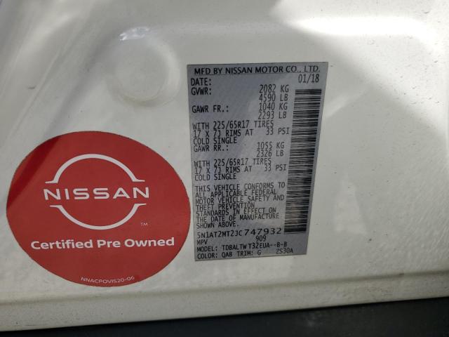 Photo 12 VIN: 5N1AT2MT2JC747932 - NISSAN ROGUE S 