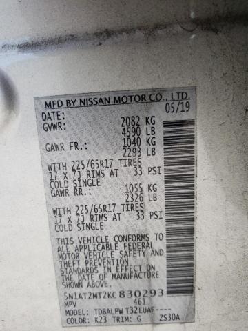 Photo 9 VIN: 5N1AT2MT2KC830293 - NISSAN ROGUE S 