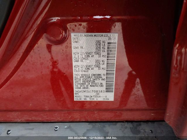 Photo 8 VIN: 5N1AT2MT2LC708583 - NISSAN ROGUE 