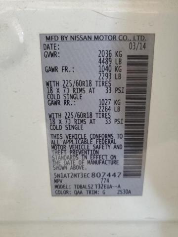 Photo 13 VIN: 5N1AT2MT3EC807447 - NISSAN ROGUE 