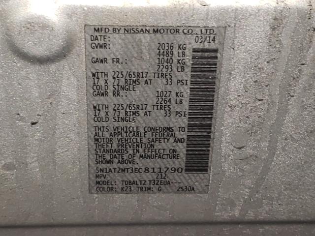 Photo 9 VIN: 5N1AT2MT3EC811790 - NISSAN ROGUE S 