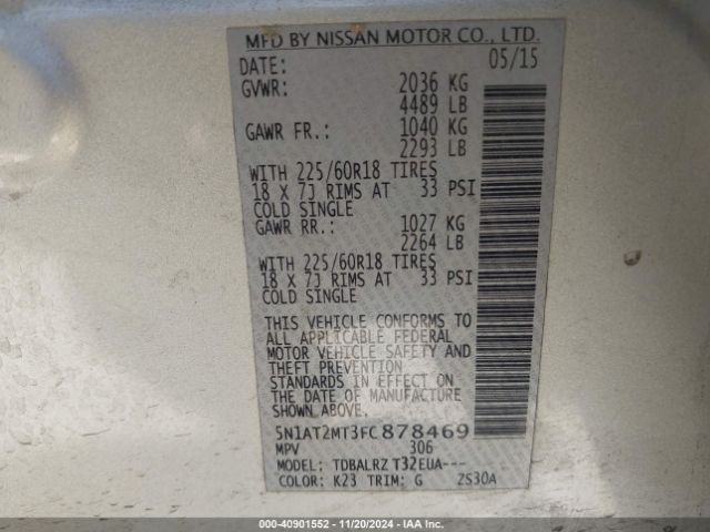 Photo 8 VIN: 5N1AT2MT3FC878469 - NISSAN ROGUE 