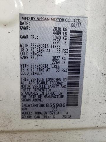 Photo 13 VIN: 5N1AT2MT3HC855986 - NISSAN ROGUE 