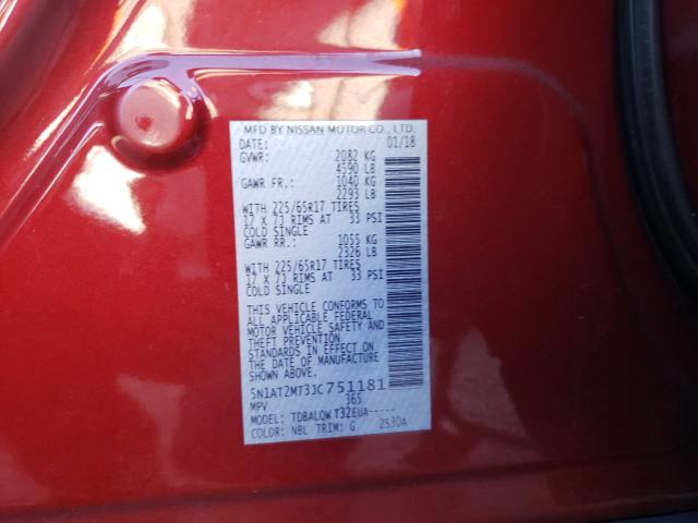 Photo 9 VIN: 5N1AT2MT3JC751181 - NISSAN ROGUE 